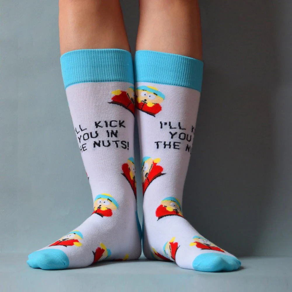 South Park Cartman Kick You in the Nuts Socks - Image 2