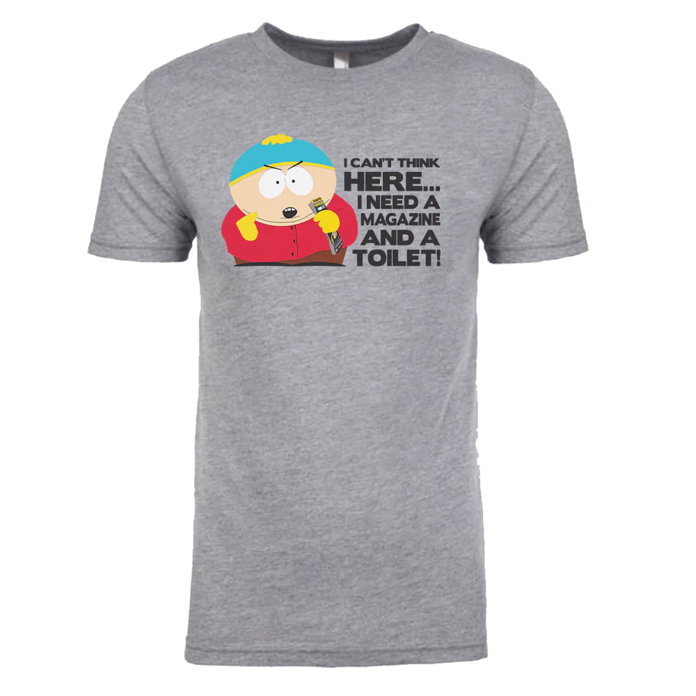South Park Cartman Magazine and a Toilet Tri-Blend T-Shirt