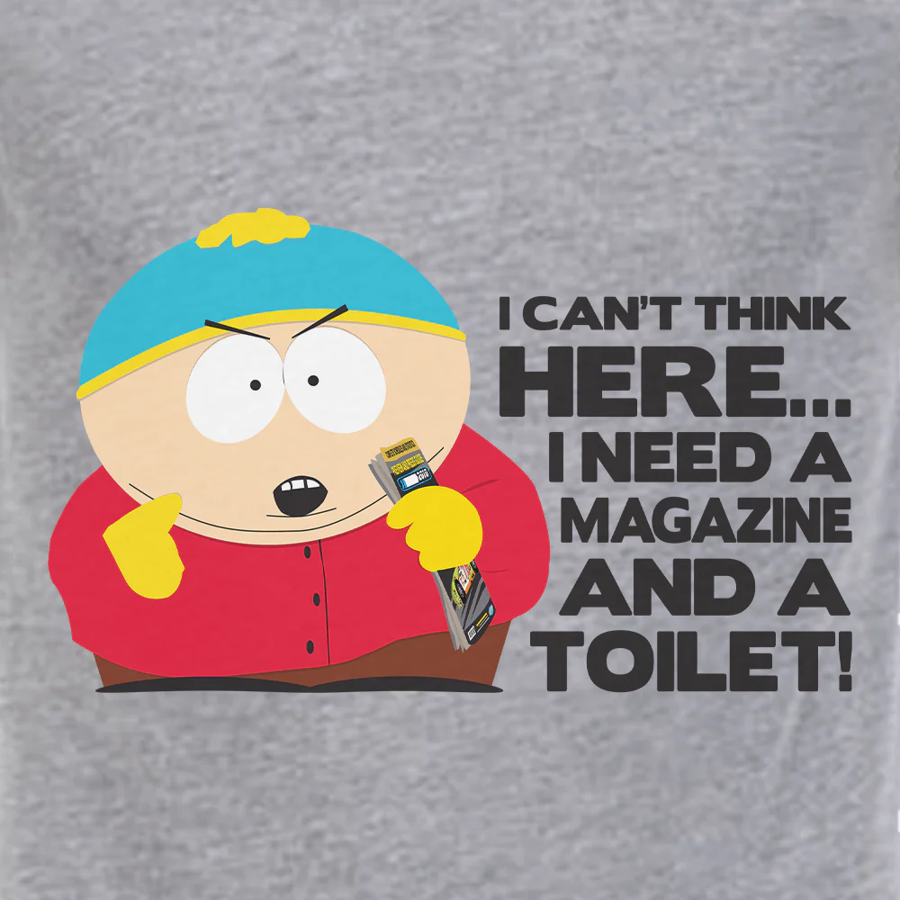 South Park Cartman Magazine and a Toilet Tri-Blend T-Shirt - Image 2