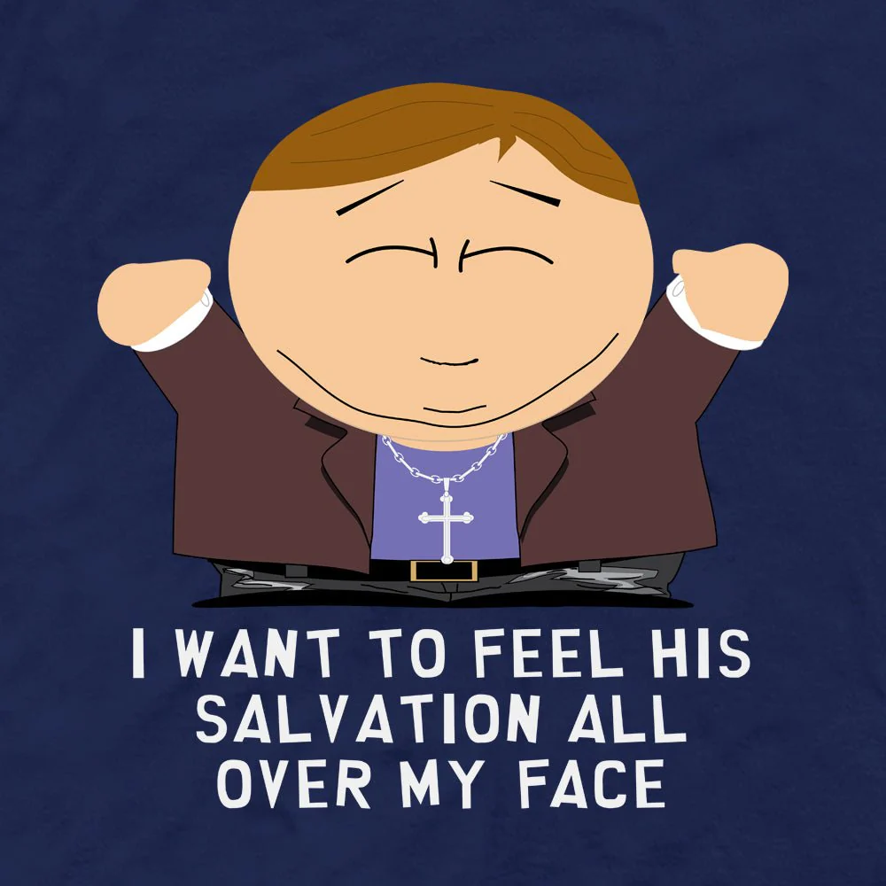 South Park Cartman Salvation All Over My Face Adult Short Sleeve T-Shirt - Image 2