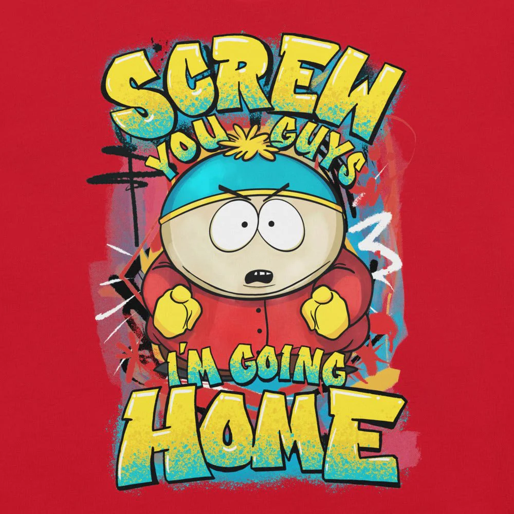 South Park Cartman Screw You Guys Graffiti Unisex T-Shirt - Image 2