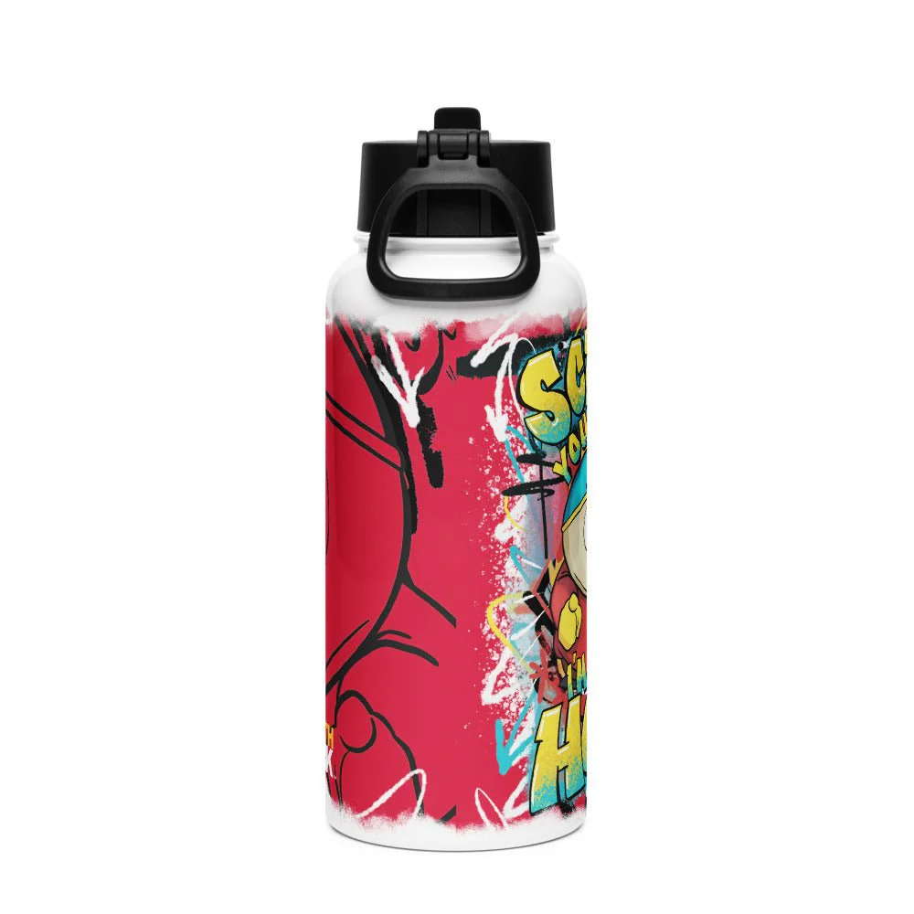 South Park Cartman Screw You Guys Stainless Steel Water Bottle with a Straw Lid - Image 3