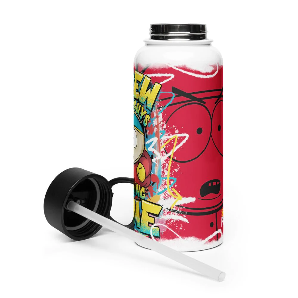 South Park Cartman Screw You Guys Stainless Steel Water Bottle with a Straw Lid - Image 5