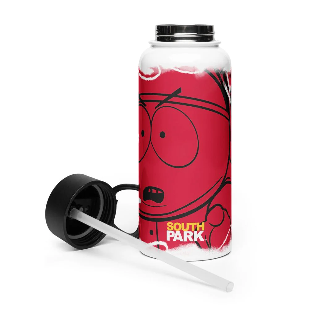 South Park Cartman Screw You Guys Stainless Steel Water Bottle with a Straw Lid - Image 6