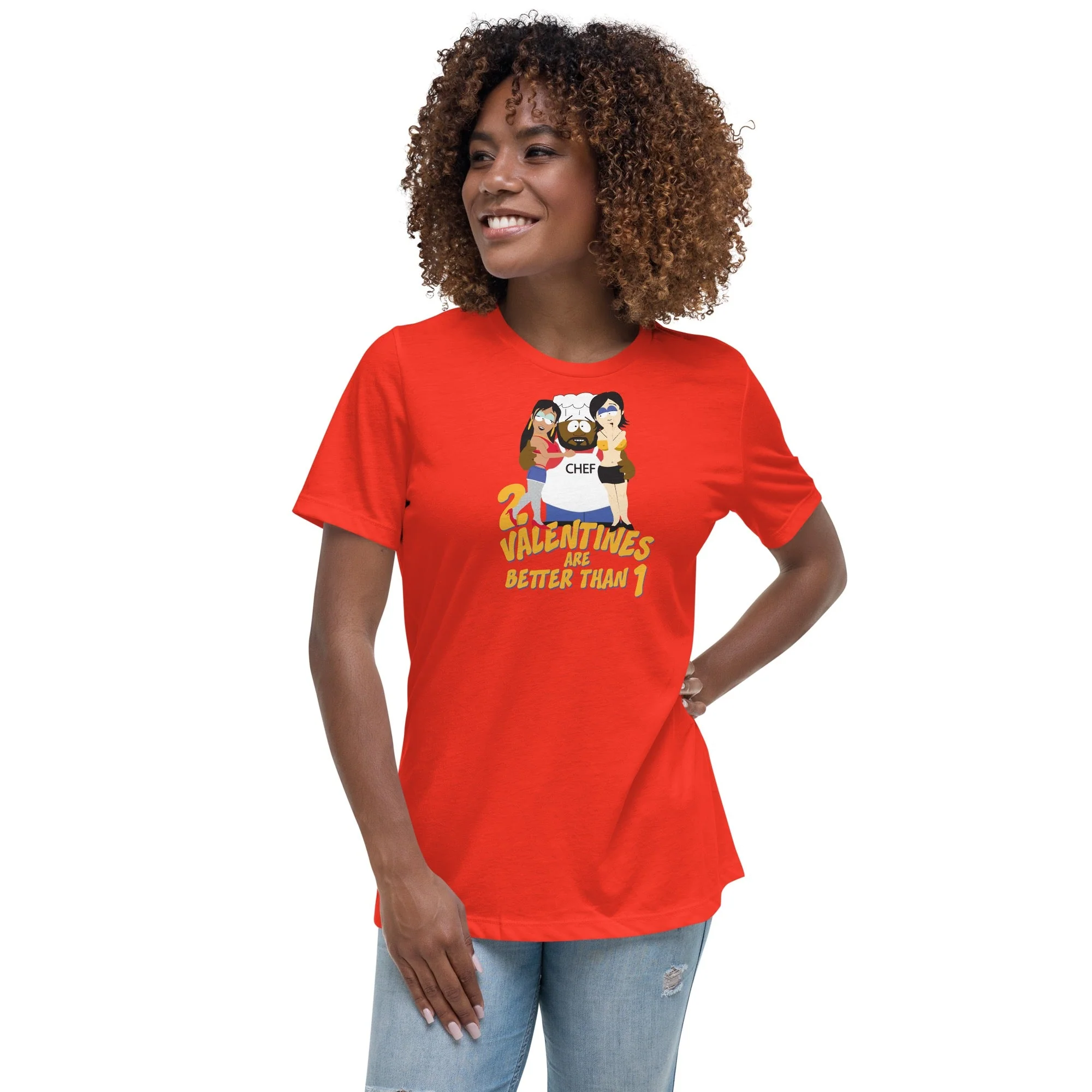 South Park Chef 2 Valentine's Are Better Than 1 Women's T-Shirt - Image 3
