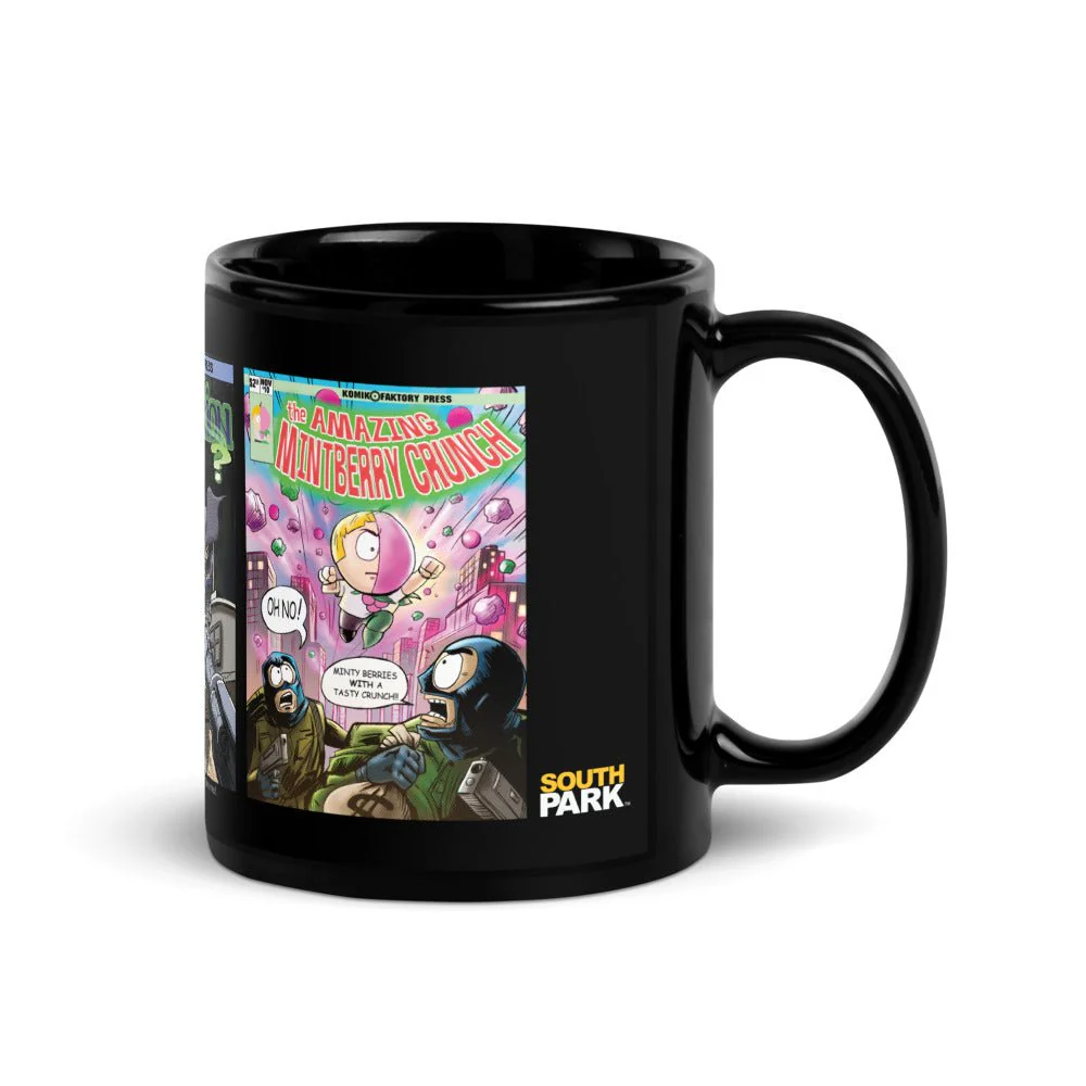 South Park Comic Book Black Glossy Mug - Image 2