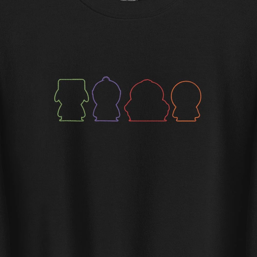South Park Embroidered Boys Silhouettes Crewneck - Image 2