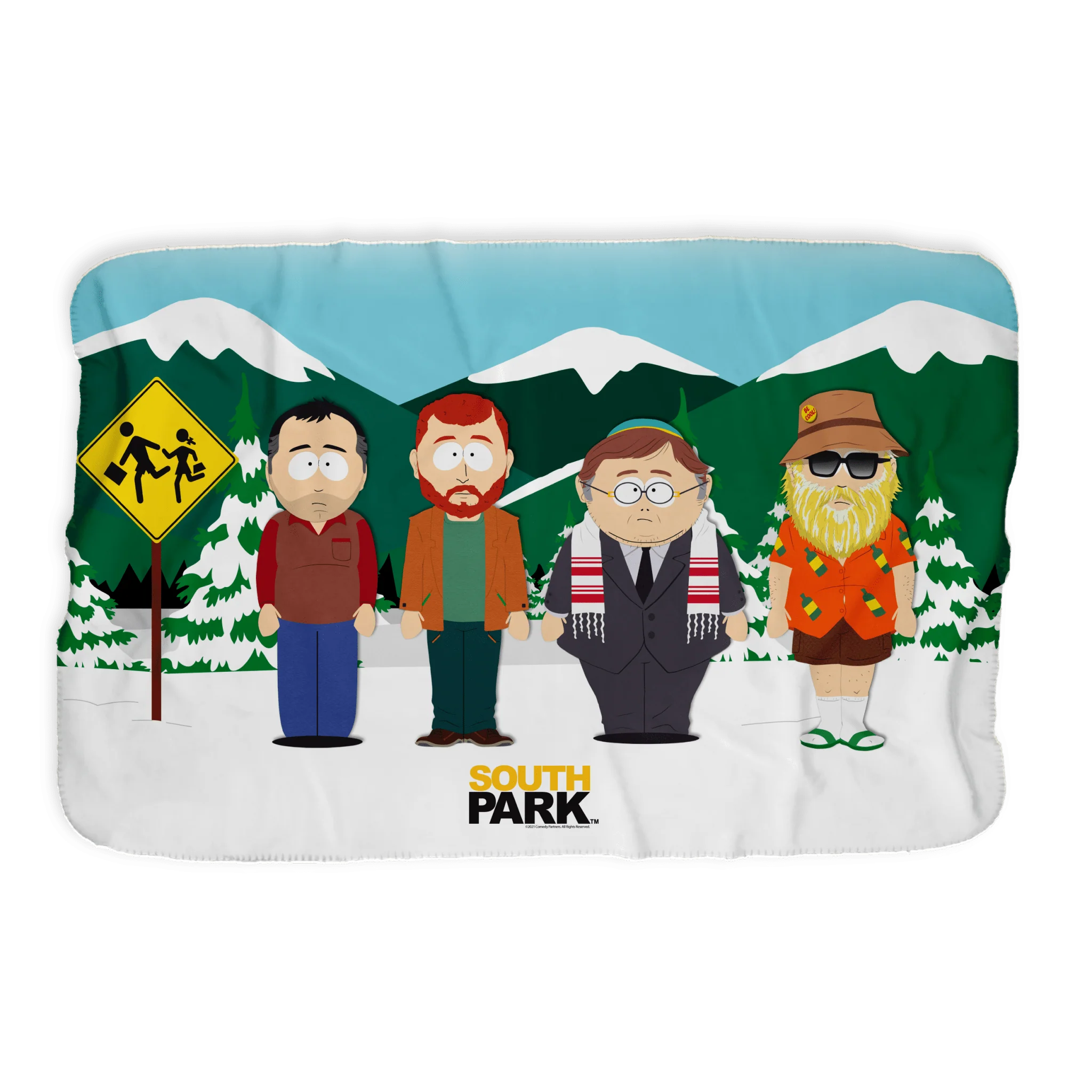 South Park Future Bus Stop Sherpa Blanket - Image 2