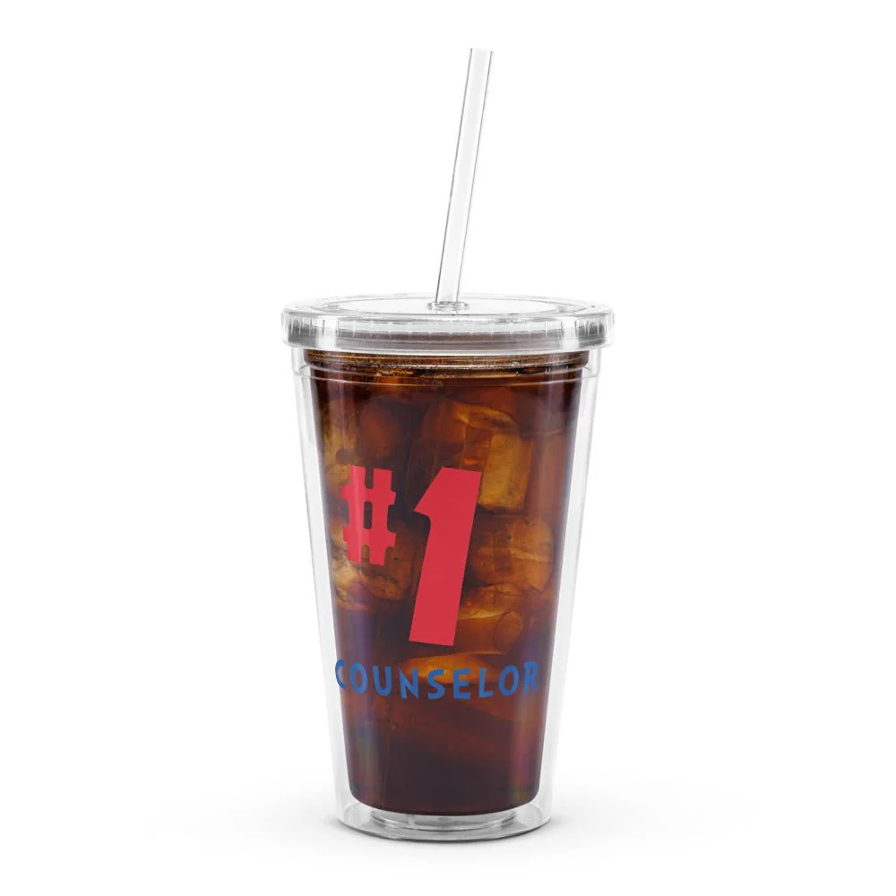 South Park Jesus #1 Counselor Clear Plastic Tumbler - Image 4