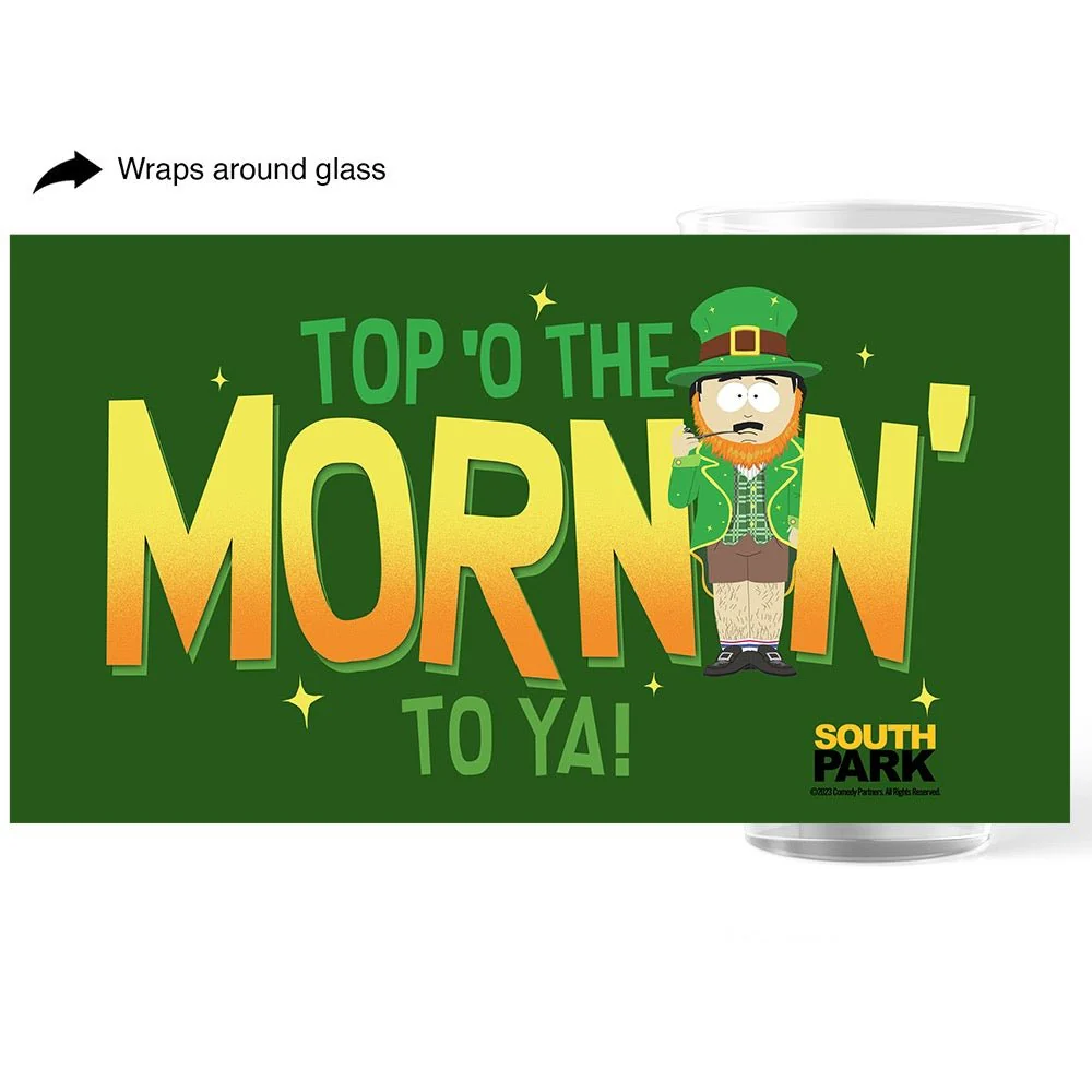 South Park Randy Top'o The Morning To Ya Wrap Pint Glass - Image 2