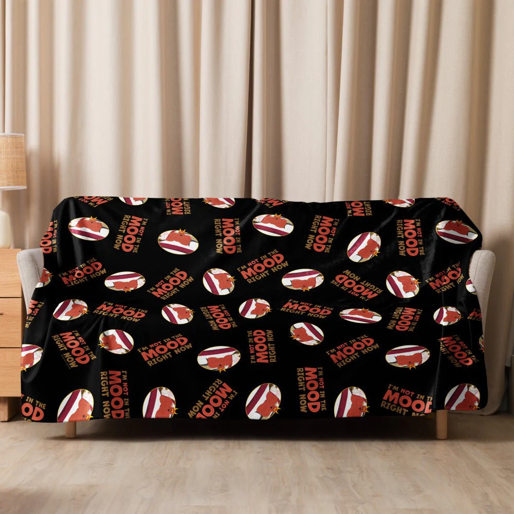 South Park Satan I'm Not In The Mood Premium Sherpa Blanket - Image 12