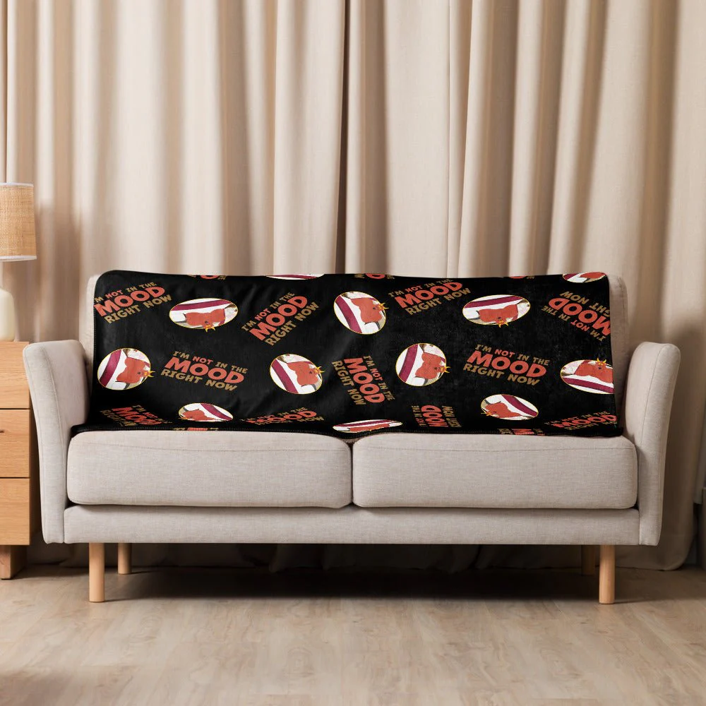 South Park Satan I'm Not In The Mood Premium Sherpa Blanket - Image 4