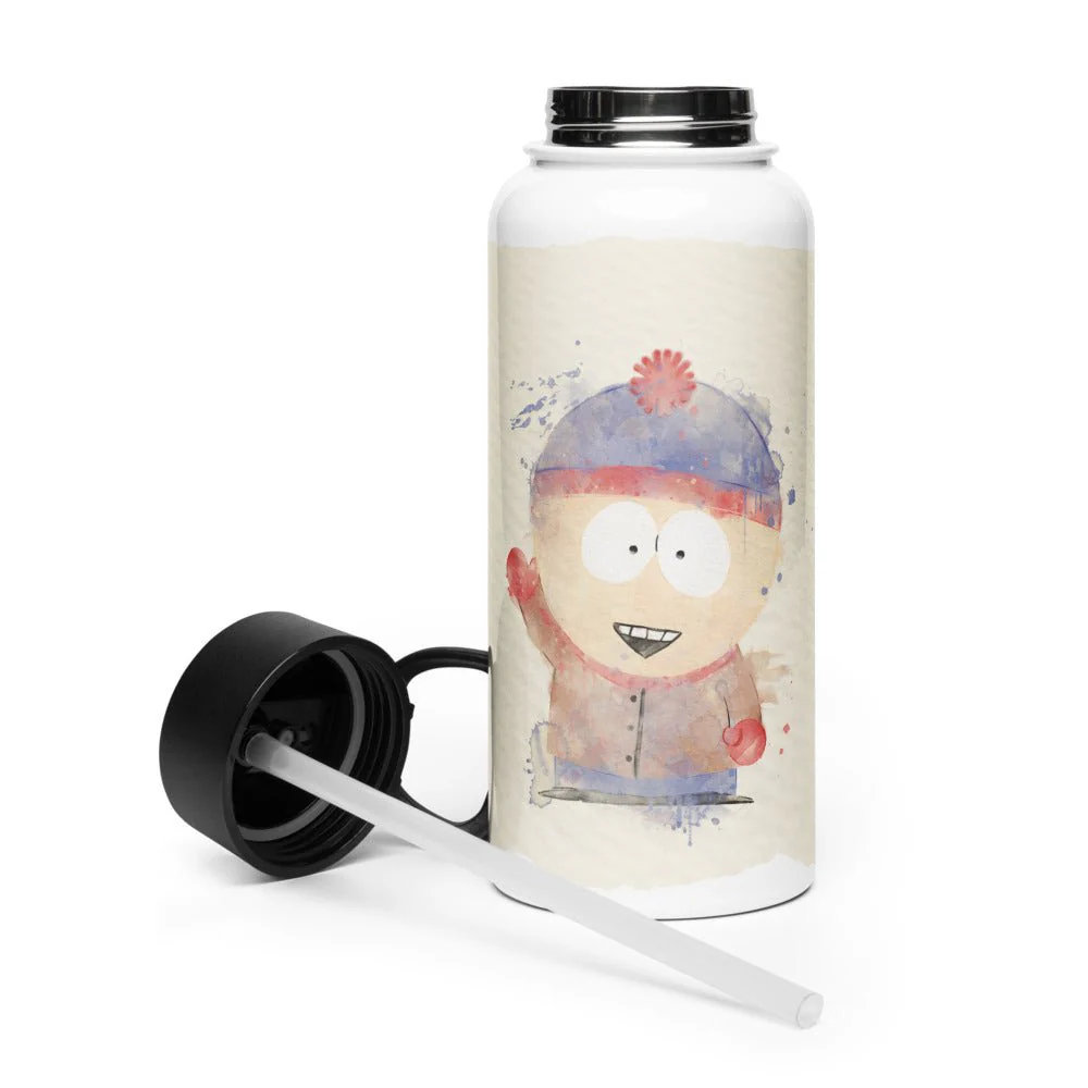 South Park Stainless Steel Water Bottle with a Straw Lid Stan Watercolor - Image 2