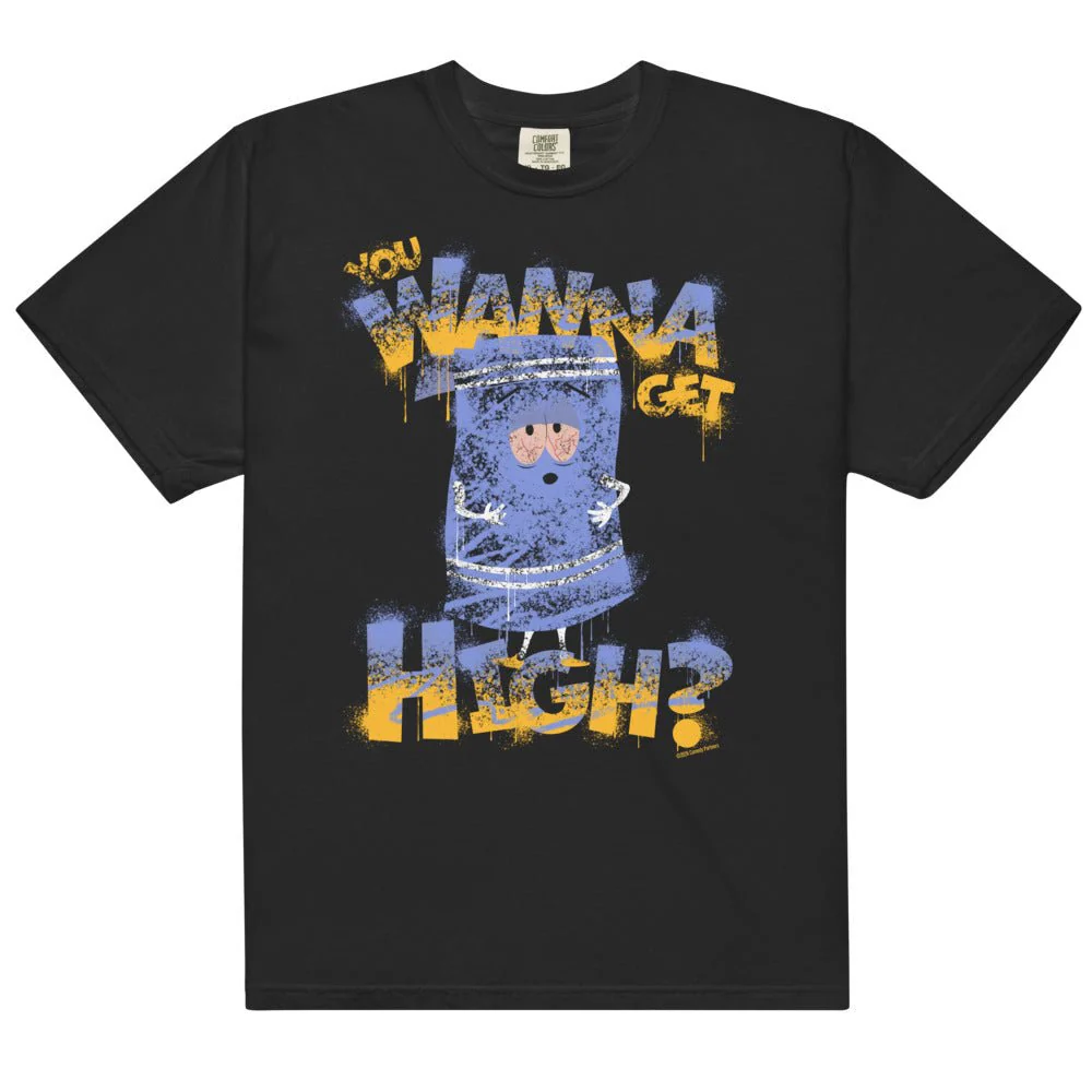 South Park T-Shirt Towelie You Wanna Get High? Comfort Colors