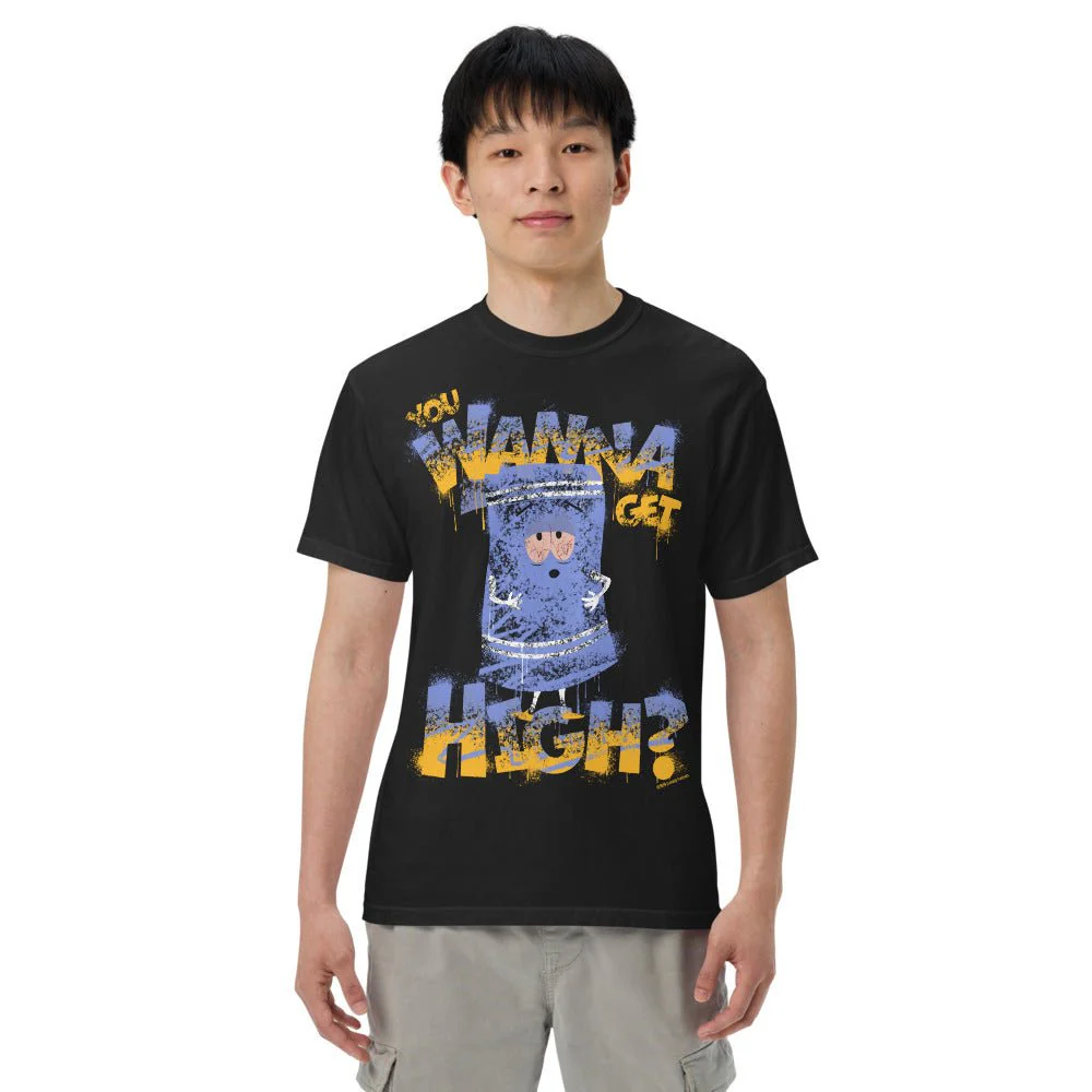 South Park T-Shirt Towelie You Wanna Get High? Comfort Colors - Image 2