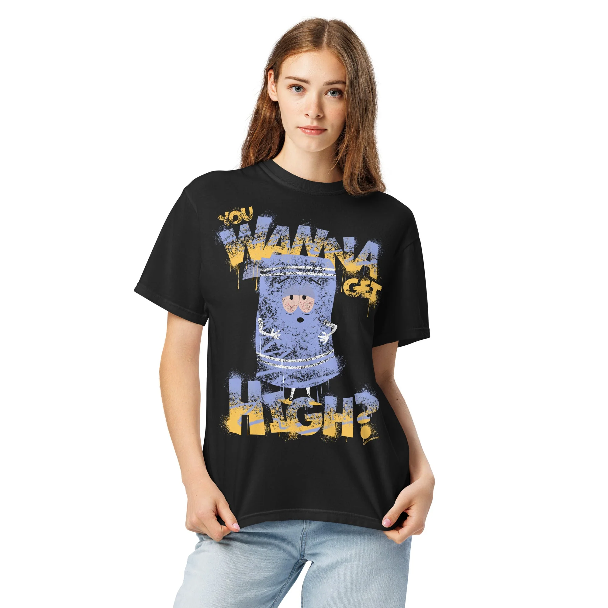 South Park T-Shirt Towelie You Wanna Get High? Comfort Colors - Image 3