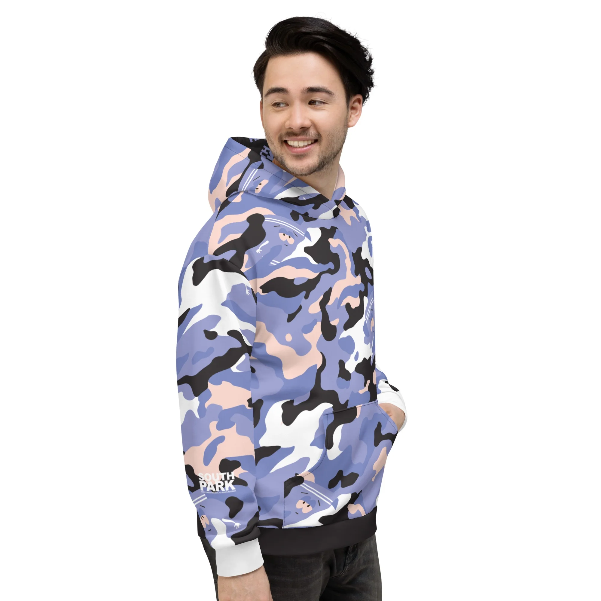 South Park Towelie Camo Unisex Hooded Sweatshirt - Image 3