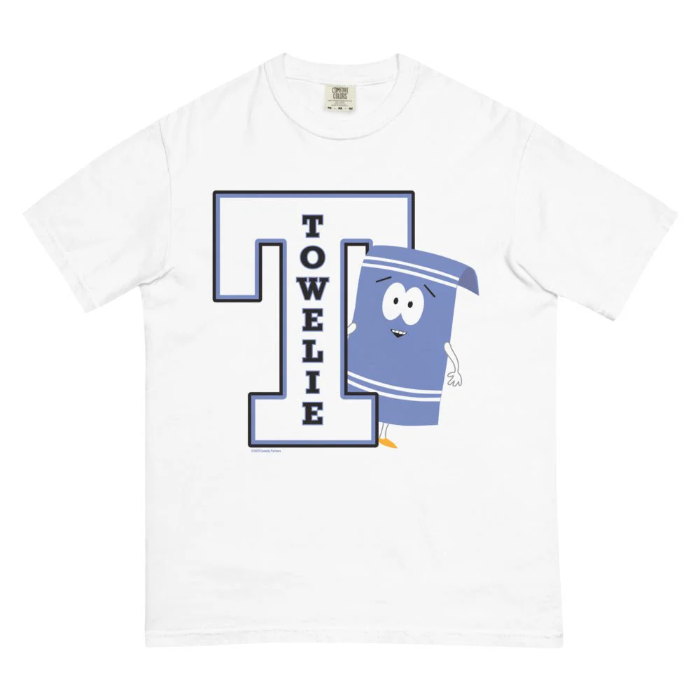 South Park Towelie Letter Comfort Colors T-Shirt - Image 5