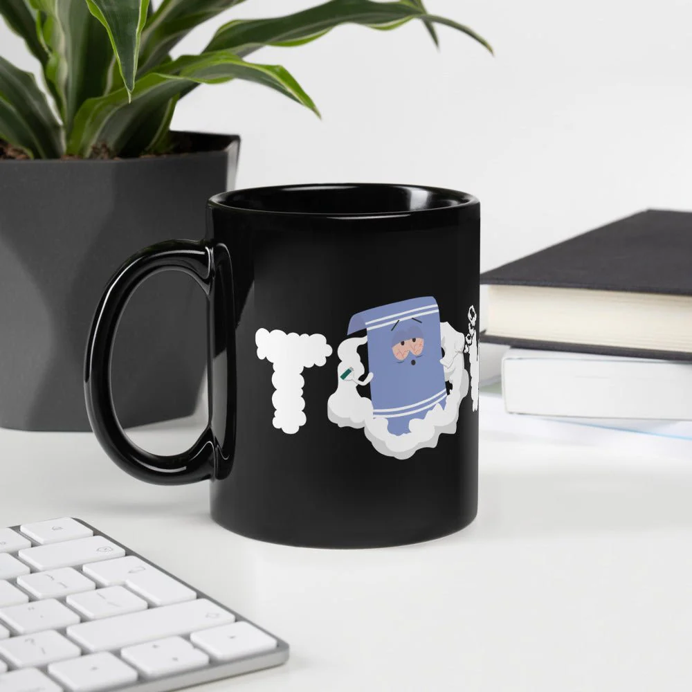 South Park Towelie Smoke Black Glossy Mug - Image 4