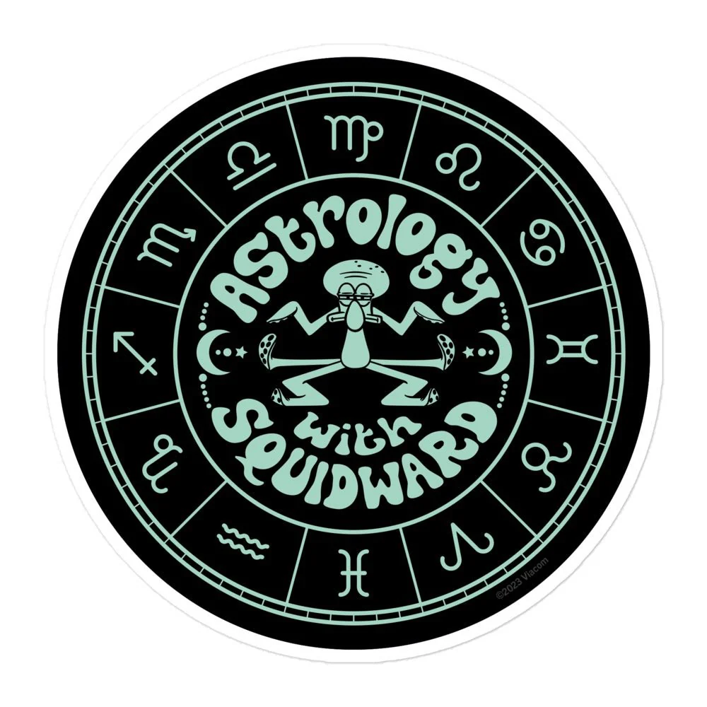 SpongeBob Astrology with Squidward Sticker