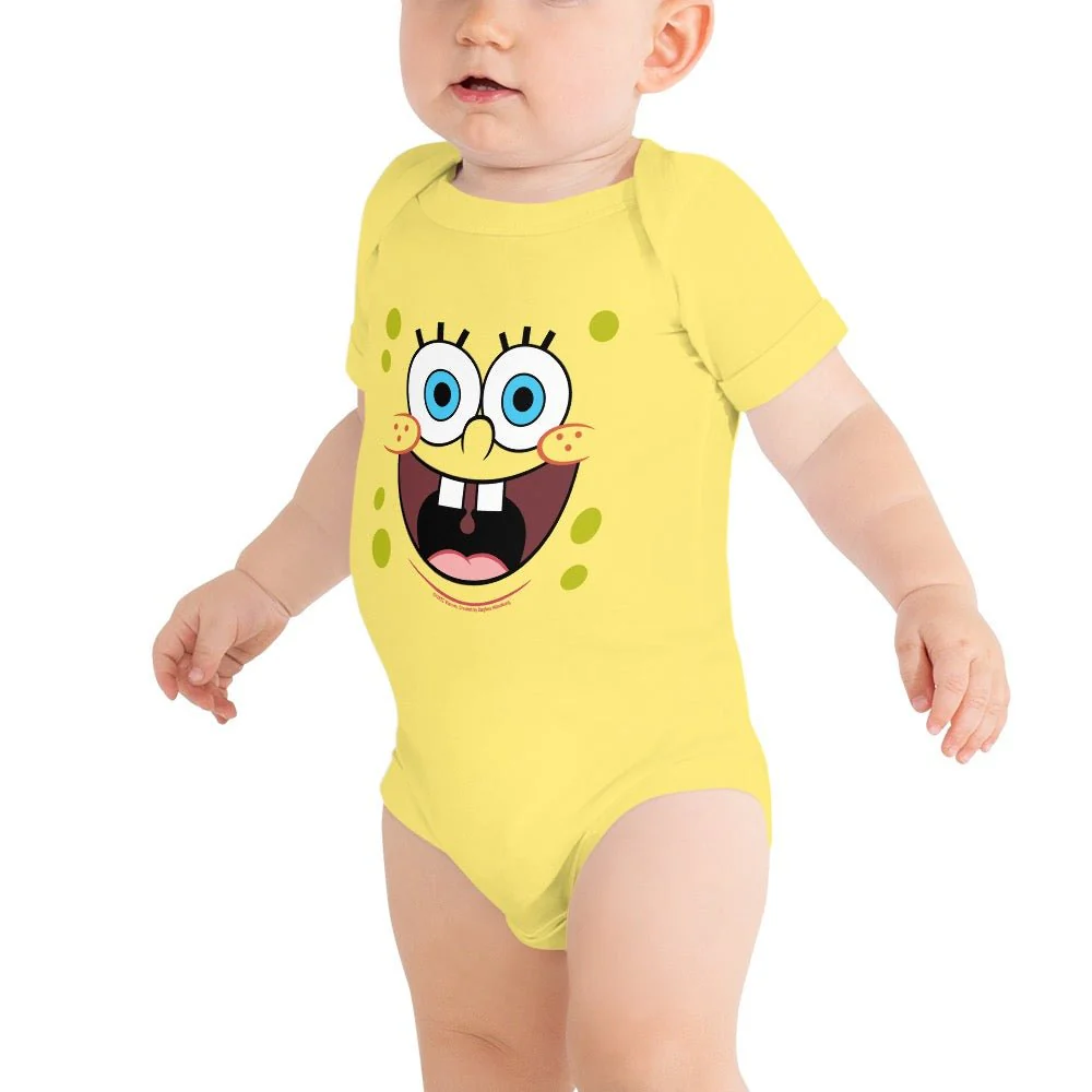 SpongeBob SquarePants Big Face Baby Bodysuit - Image 3