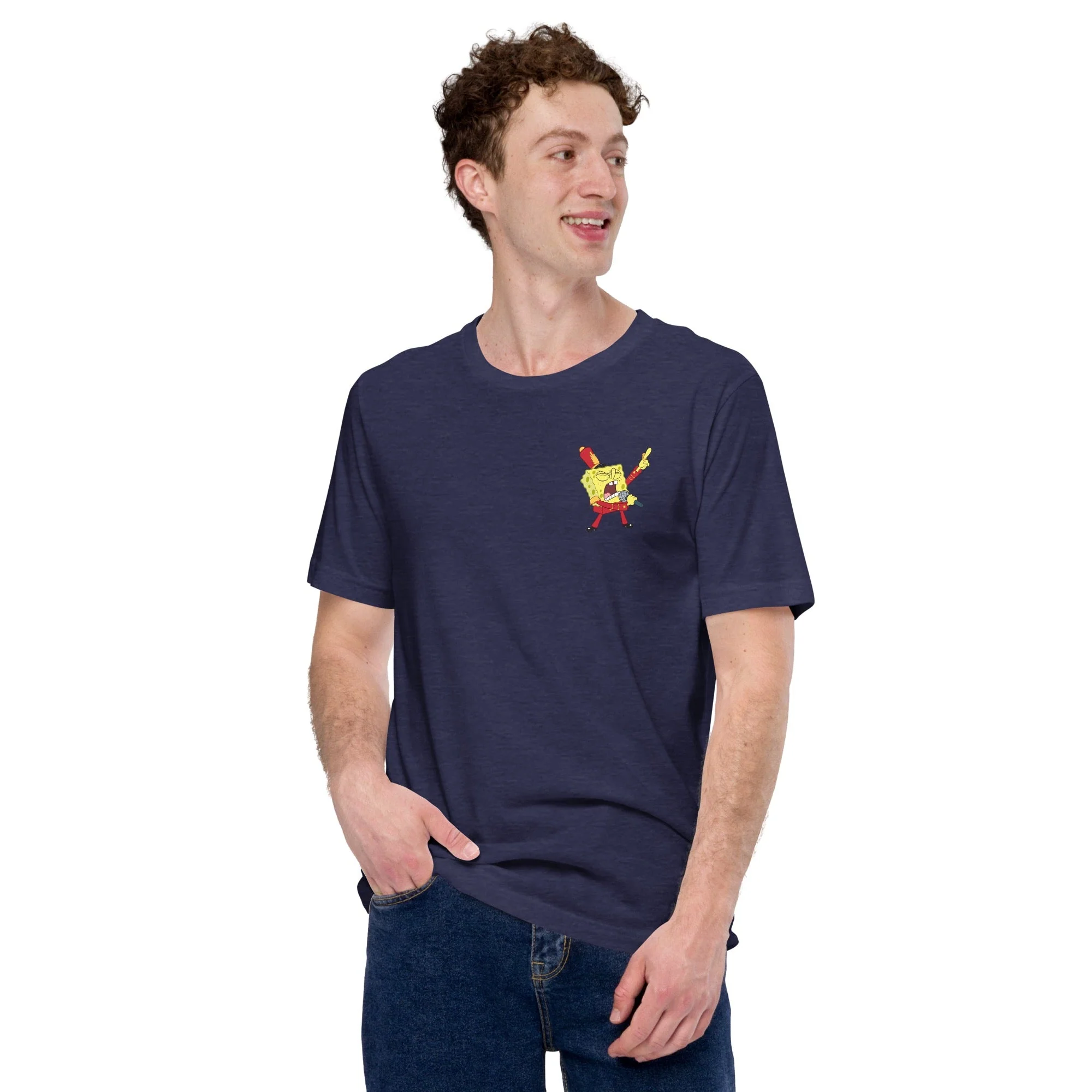 SpongeBob Bubble Bowl Adult T-Shirt - Image 3