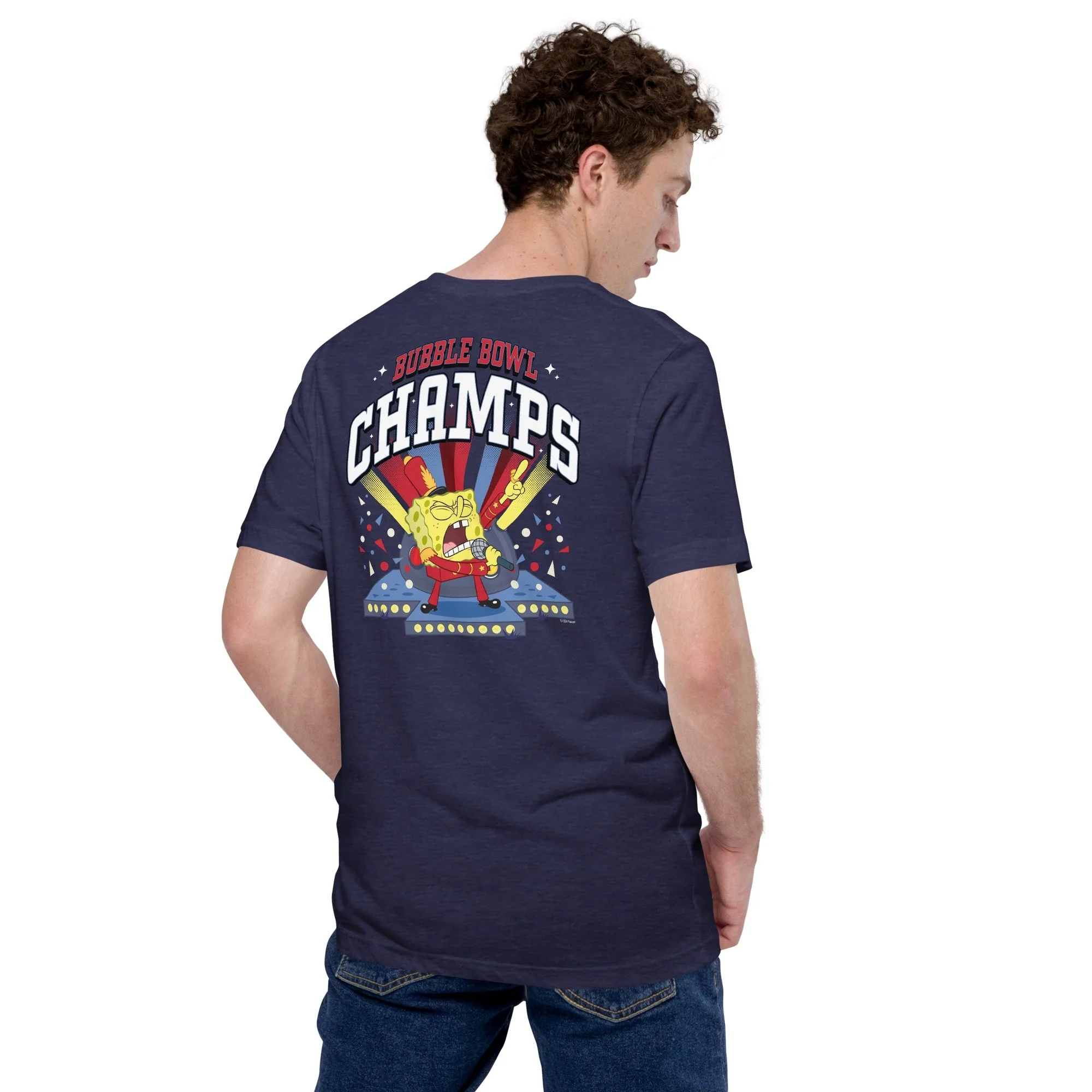 SpongeBob Bubble Bowl Adult T-Shirt - Image 5
