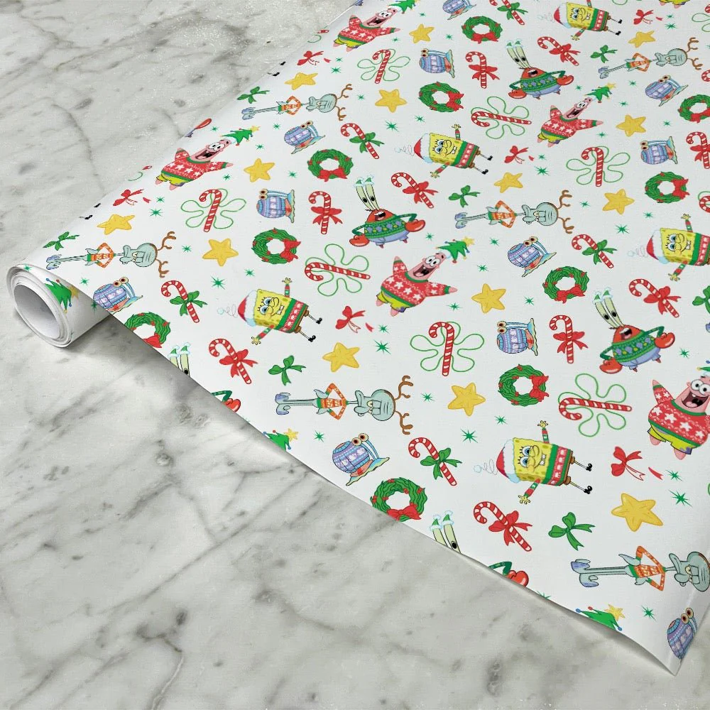 SpongeBob Holidays Wrapping Paper - Image 3