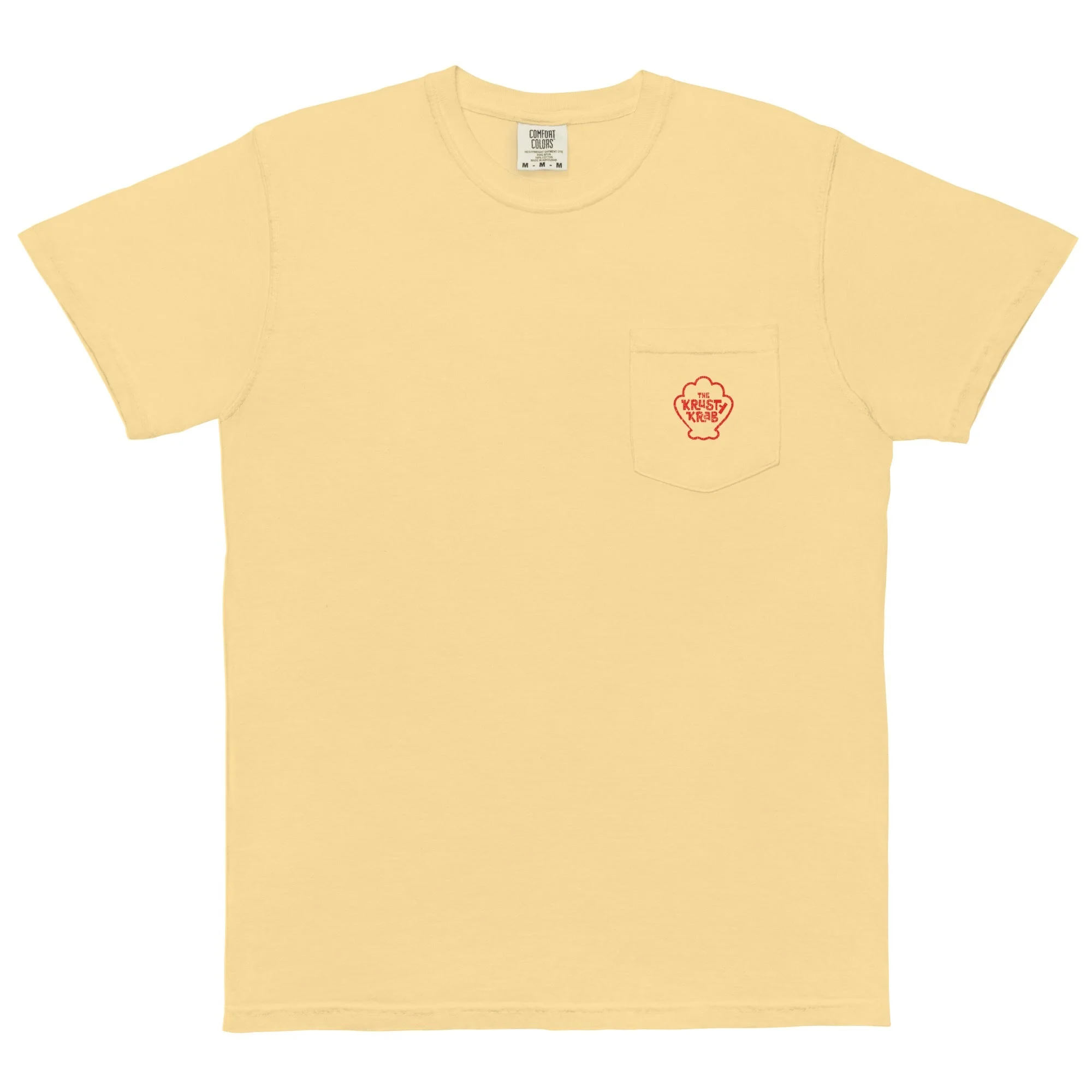 SpongeBob Krusty Krab Comfort Colors Pocket T-Shirt - Image 2