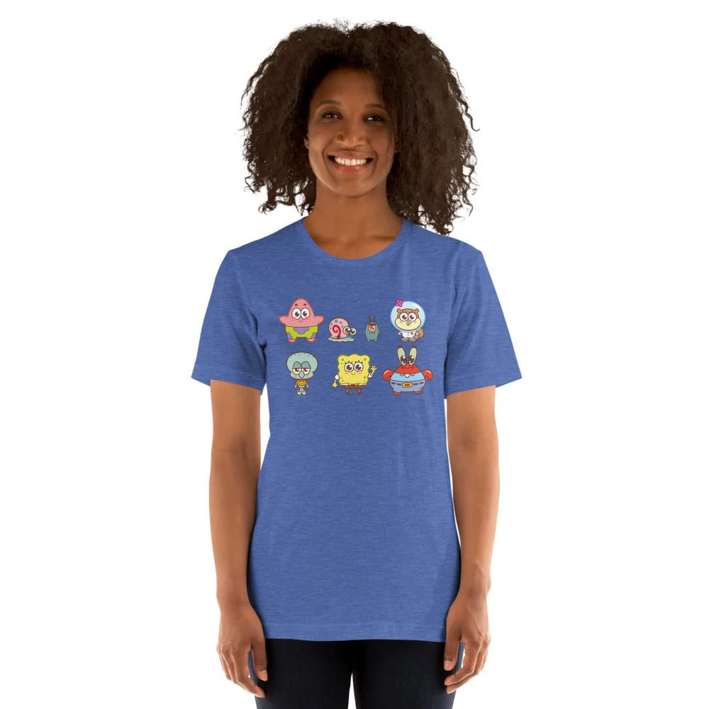 SpongeBob SquarePants AdoraBob Gang Adult Unisex T-Shirt - Image 10