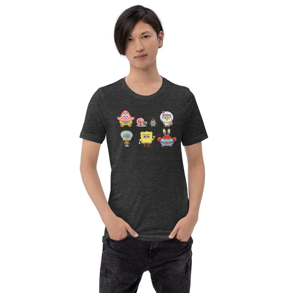 SpongeBob SquarePants AdoraBob Gang Adult Unisex T-Shirt - Image 4