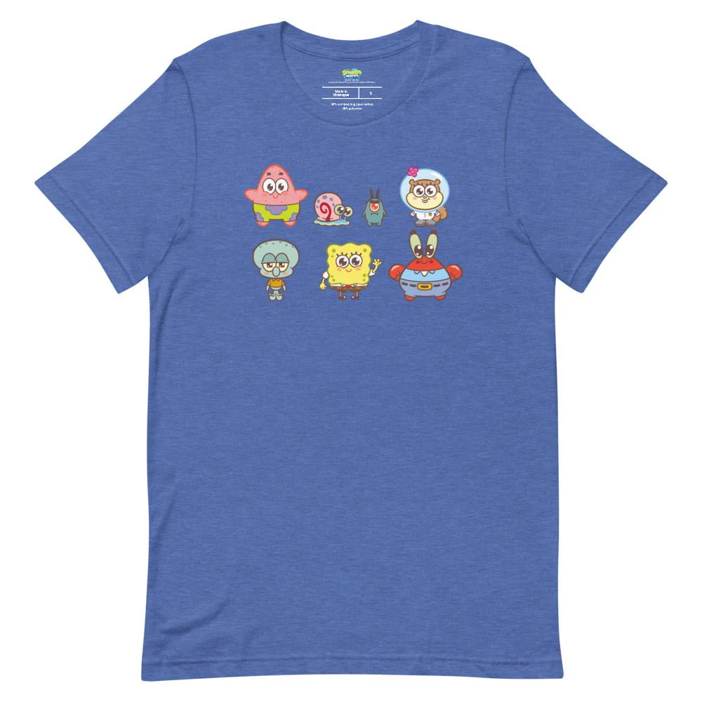 SpongeBob SquarePants AdoraBob Gang Adult Unisex T-Shirt - Image 6