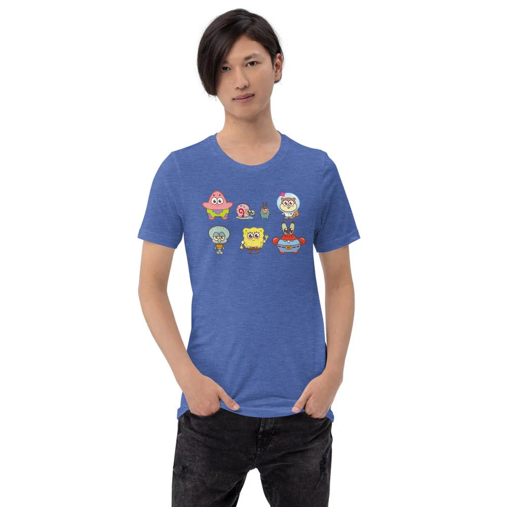 SpongeBob SquarePants AdoraBob Gang Adult Unisex T-Shirt - Image 9