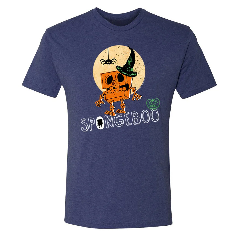 SpongeBob Boo Halloween Tri-Blend T-Shirt - Image 2