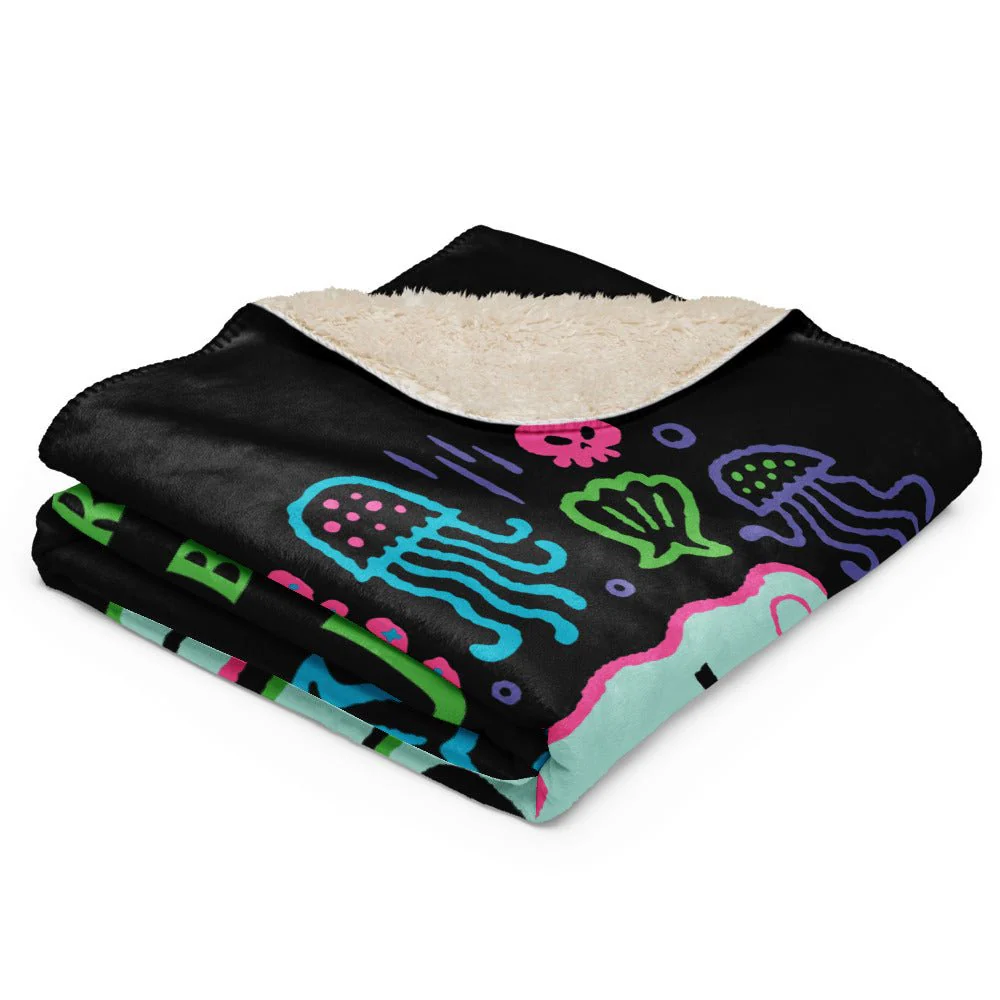 The SpongeBob Movie: Search For Squarepants Born To Be Square Premium Sherpa Blanket - Image 3