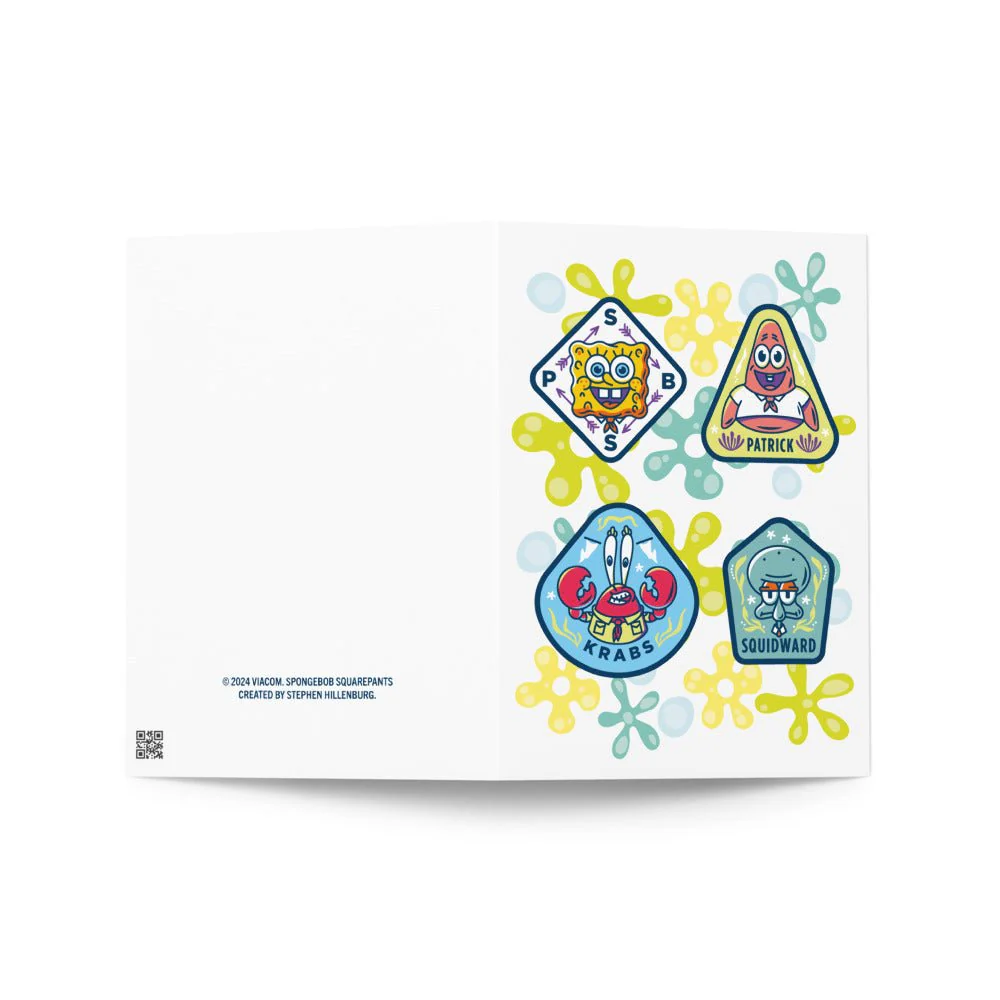 SpongeBob SquarePants Camping Badge Greeting Card - Image 2
