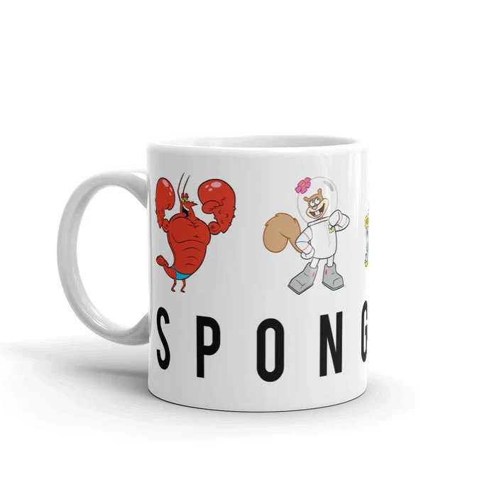 SpongeBob SquarePants  Character Lineup White Mug - Image 2