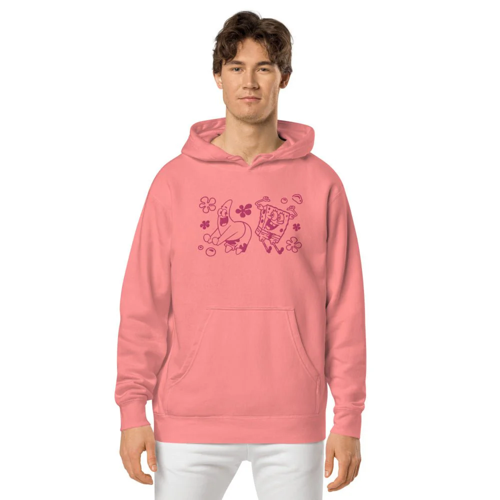 SpongeBob SquarePants Dancing Buddies Embroidered Unisex Hoodie - Image 6
