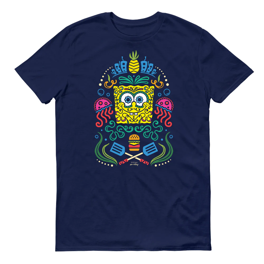 SpongeBob Sugar Sponge Full Color Adult Short Sleeve T-Shirt