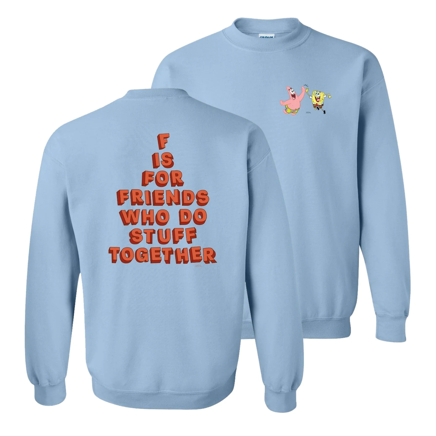 SpongeBob SquarePants Do Stuff Together Crew Neck Sweatshirt