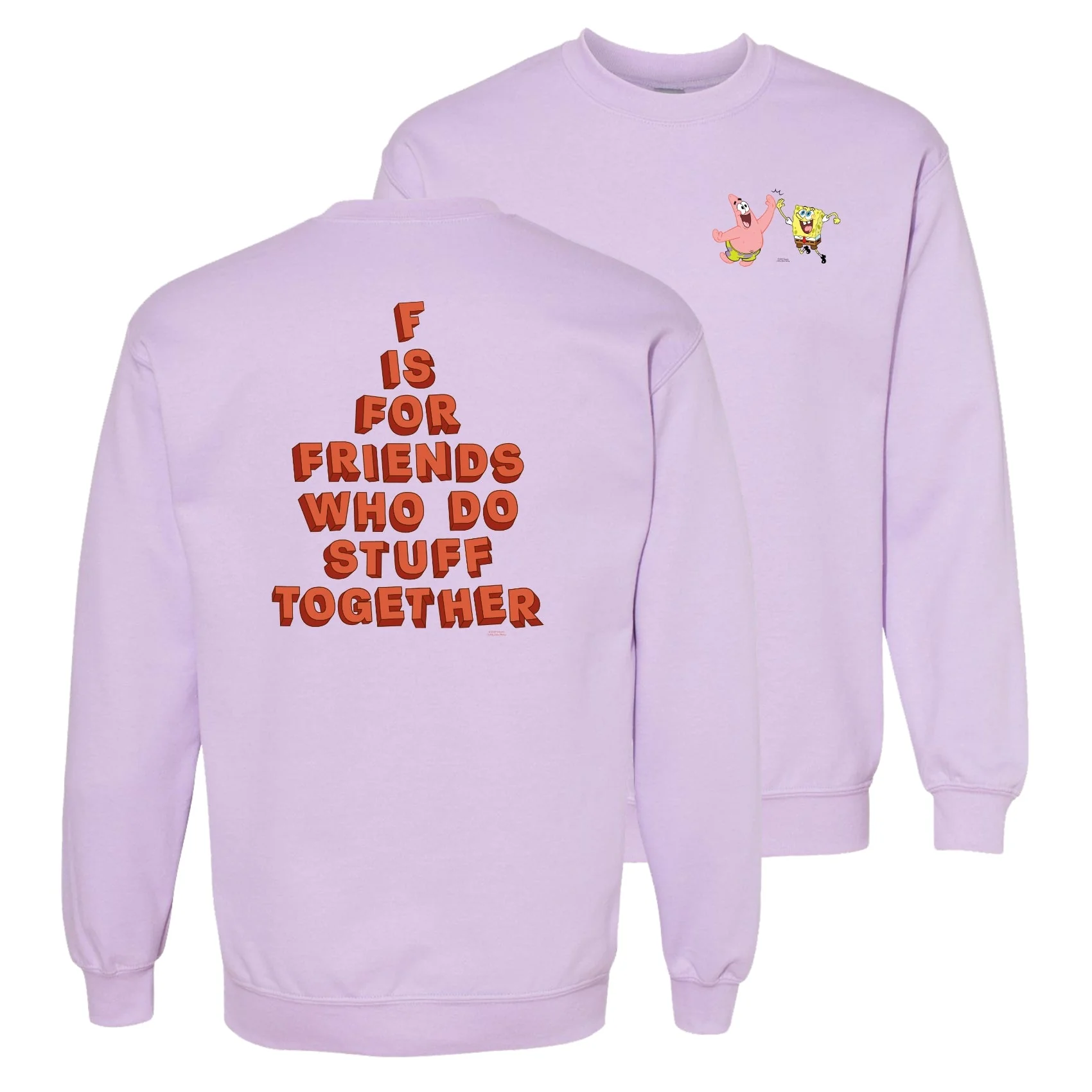 SpongeBob SquarePants Do Stuff Together Crew Neck Sweatshirt - Image 2