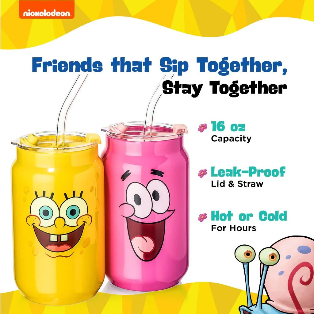 SpongeBob SquarePants Drinking Glasses - SpongeBob & Patrick - Image 3