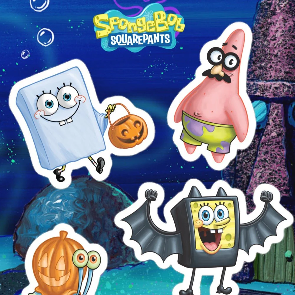 SpongeBob SquarePants Halloween Kiss Cut Sticker Sheet - Image 3