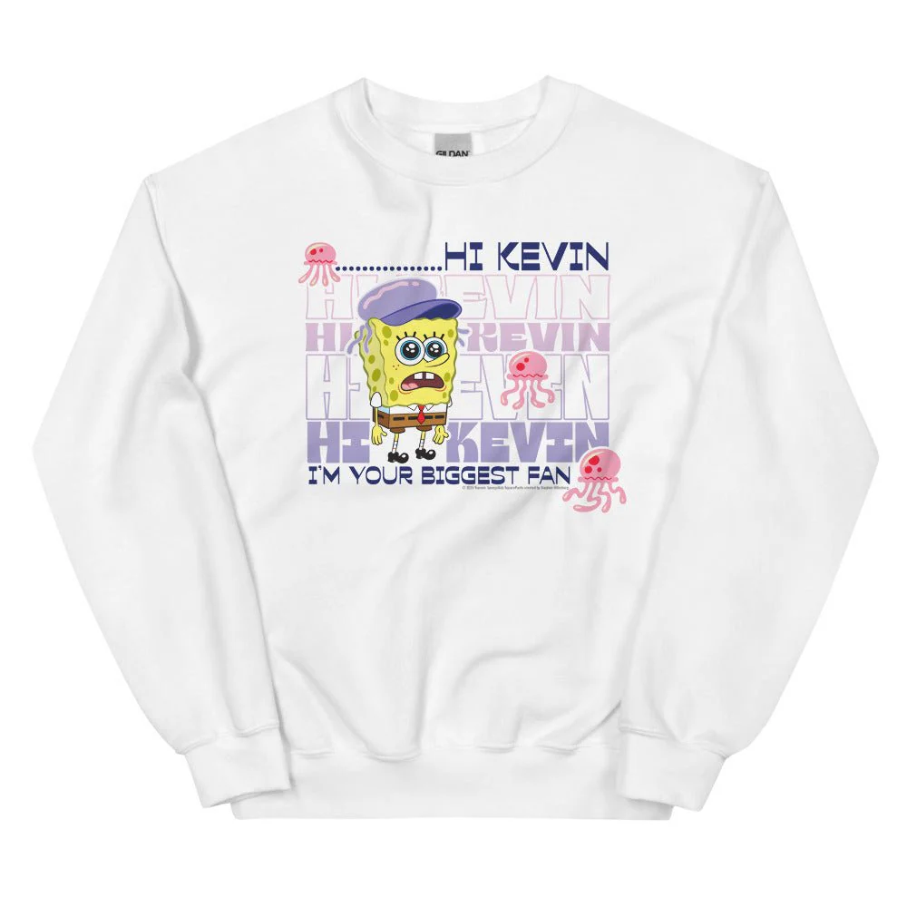 SpongeBob SquarePants Hi Kevin Fleece Crewneck Sweatshirt
