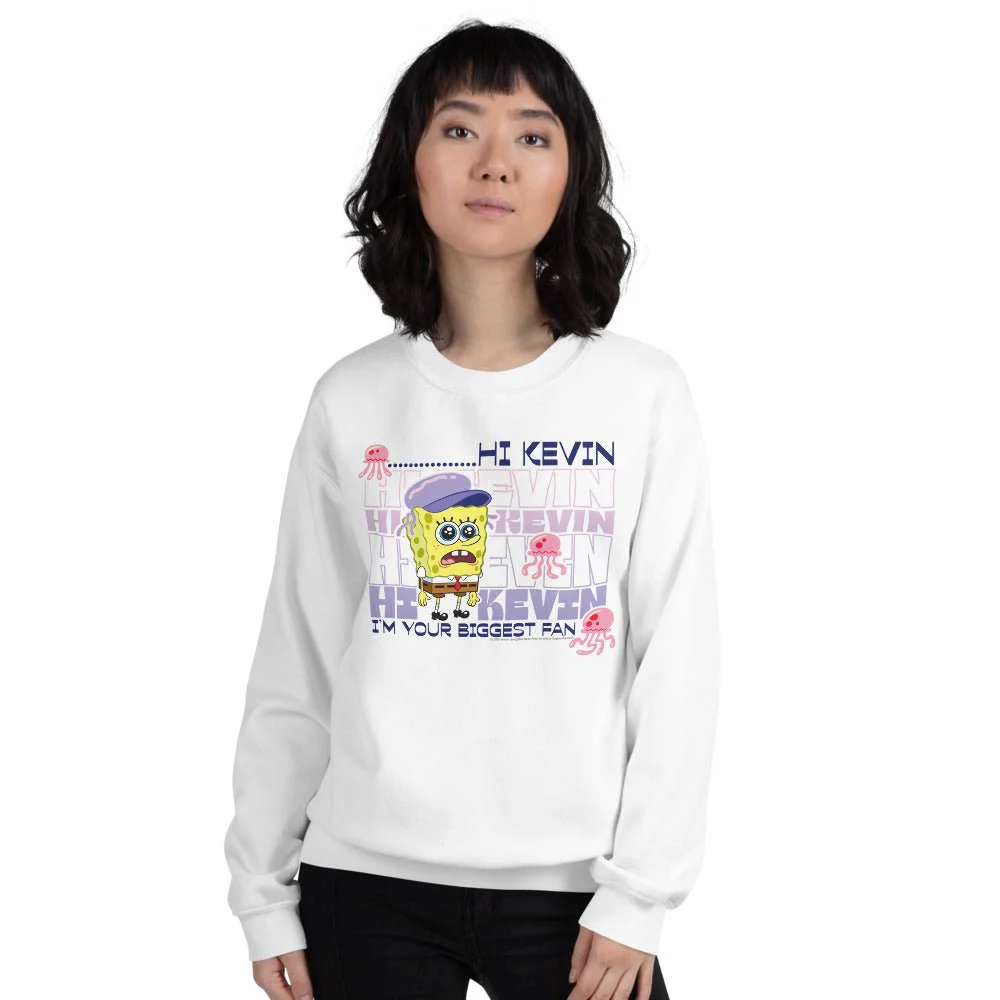 SpongeBob SquarePants Hi Kevin Fleece Crewneck Sweatshirt - Image 3