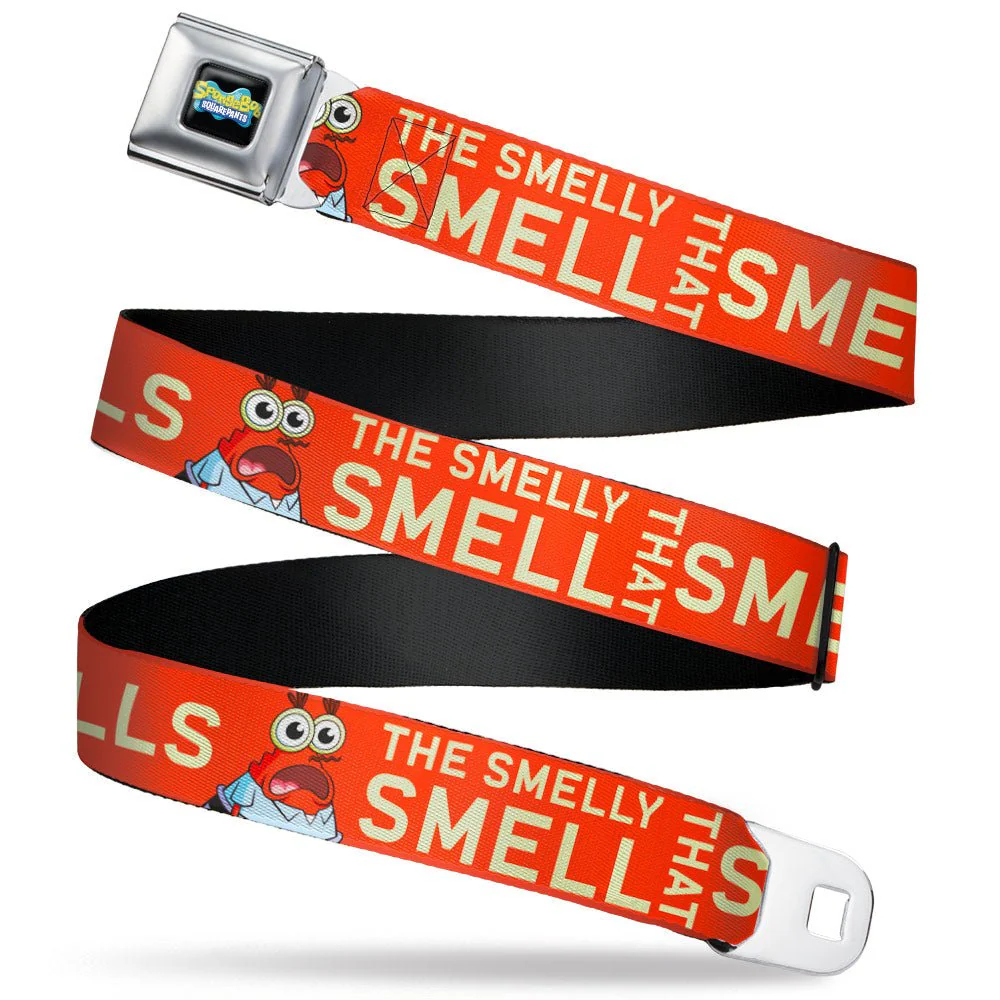 SpongeBob SquarePants Logo Seatbelt Belt Full Color Black/Blues