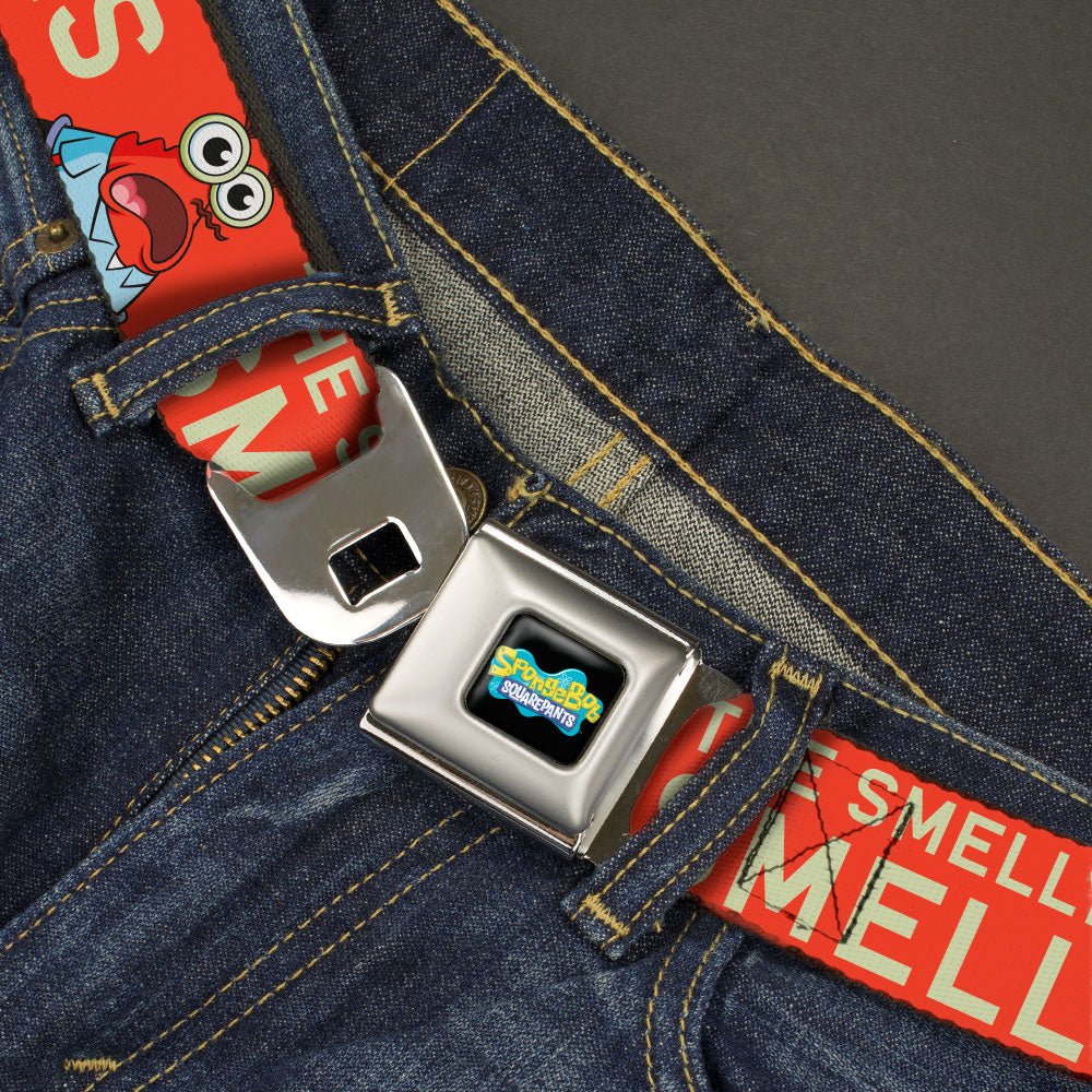 SpongeBob SquarePants Logo Seatbelt Belt Full Color Black/Blues - Image 2