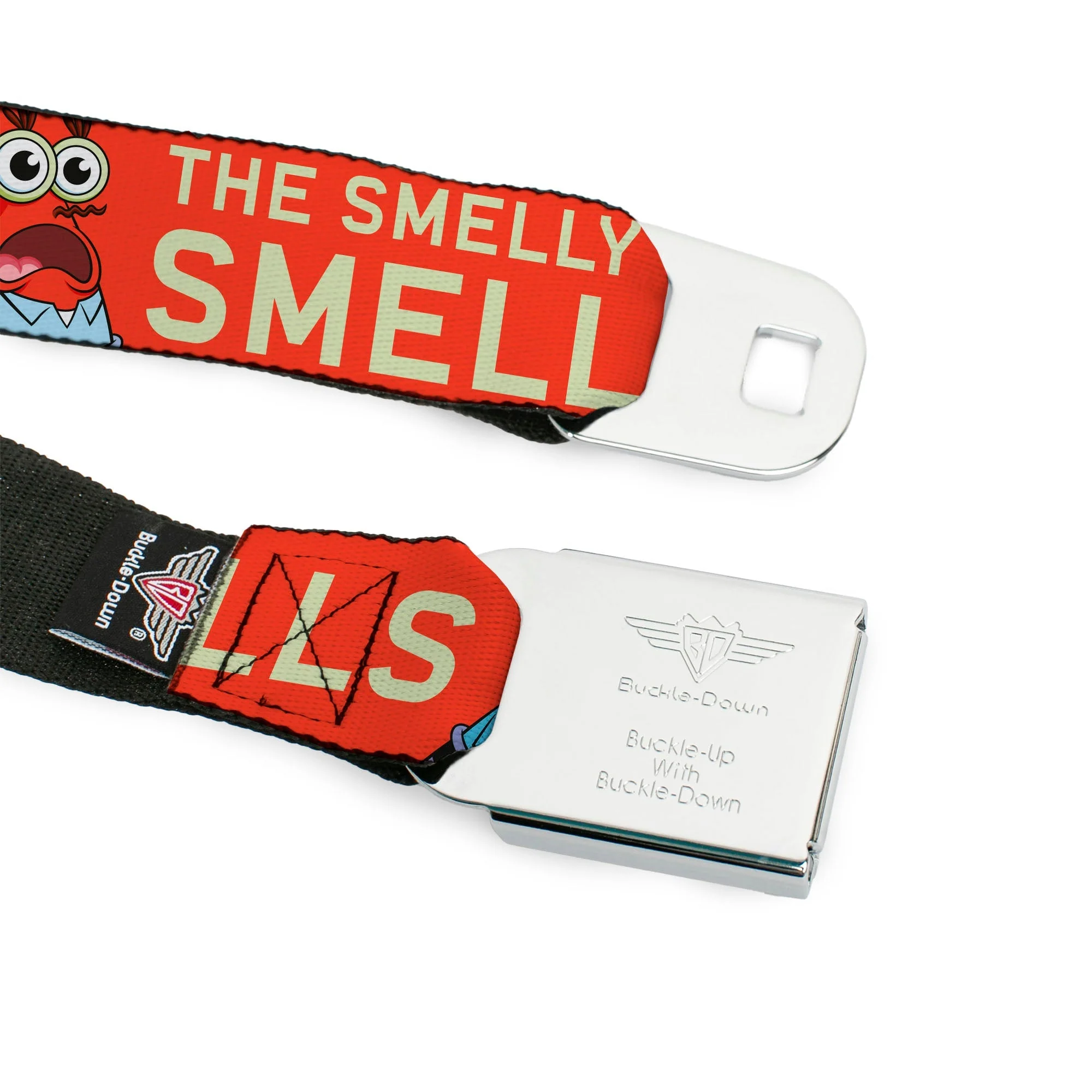SpongeBob SquarePants Logo Seatbelt Belt Full Color Black/Blues - Image 9