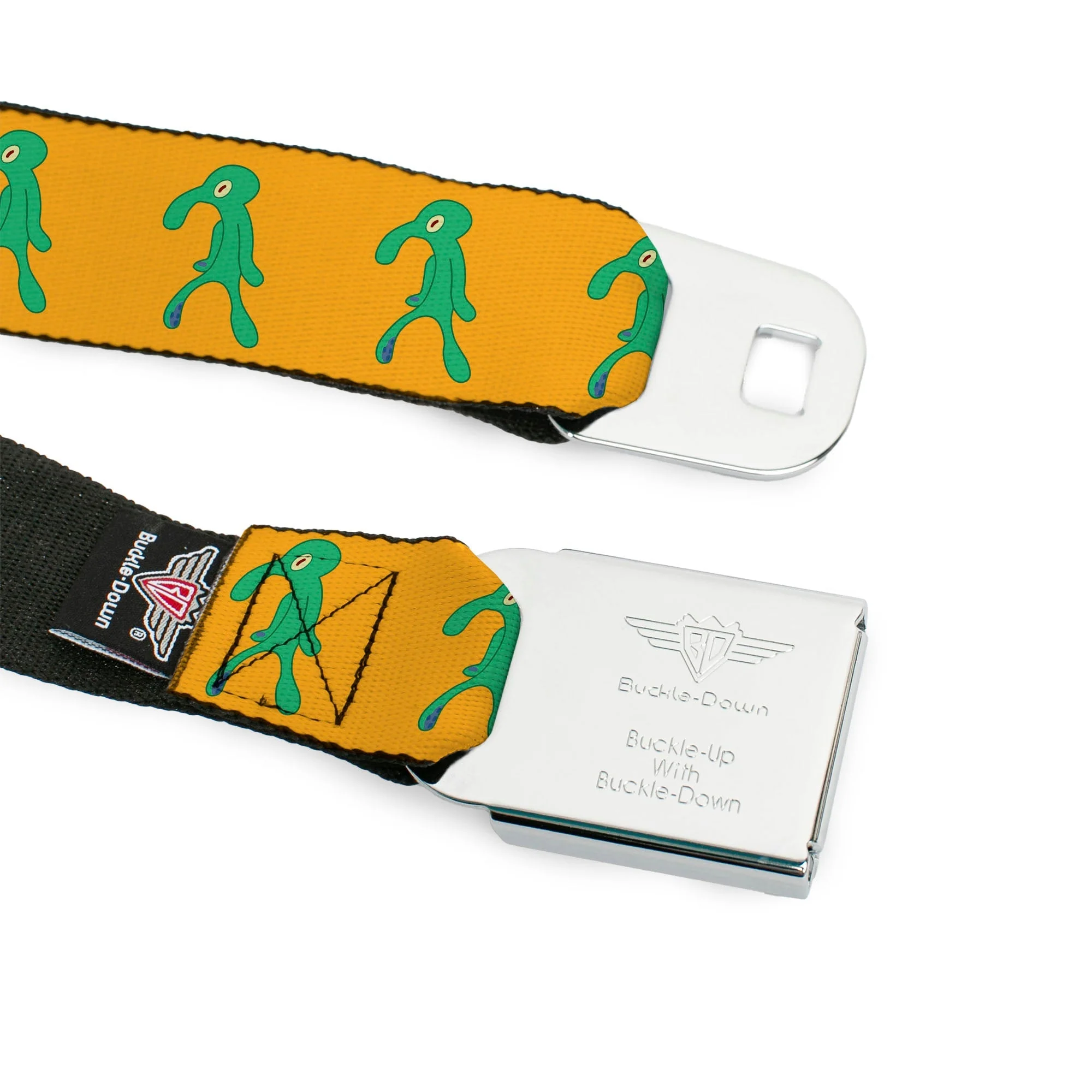 SpongeBob SquarePants Seatbelt Belt Squidward Bold and Brash Painting Black - Image 9