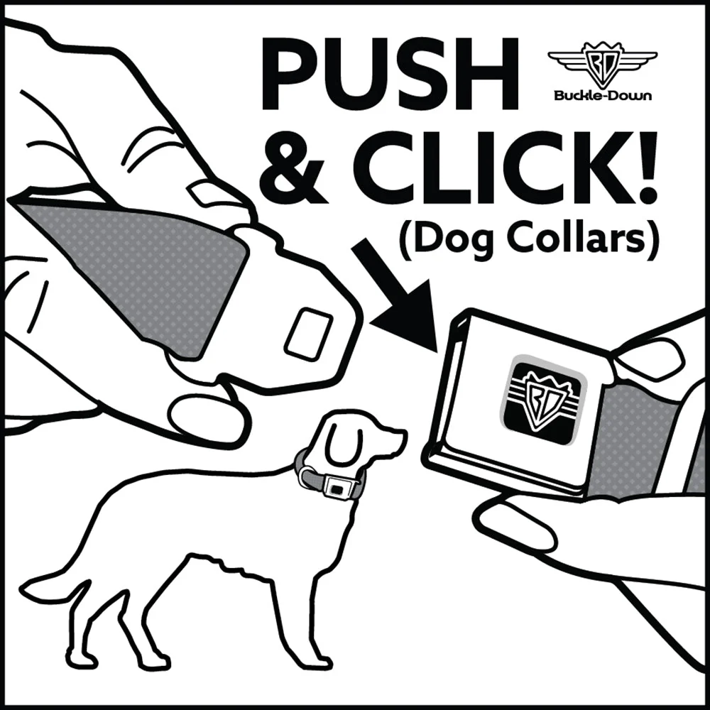 SpongeBob SquarePants Dog Collar Full Color SpongeBob & Patrick Poses Seatbelt Buckle Black - Image 10